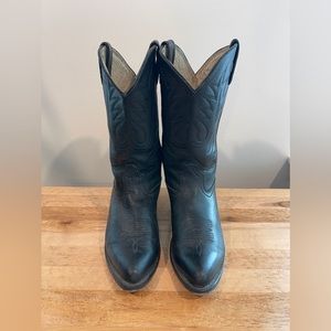 DURANGO WOMEN'S BLACK LEATHER WESTERN BOOT